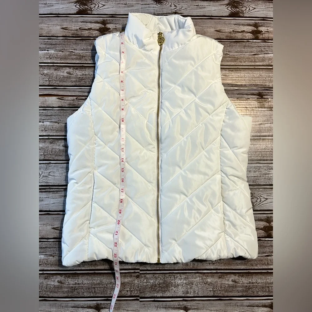 Michael Kors White Quilted Vest
